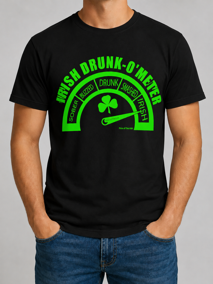 The Irish Meter T-Shirt – Show Your Irish Pride with Humor and Style
