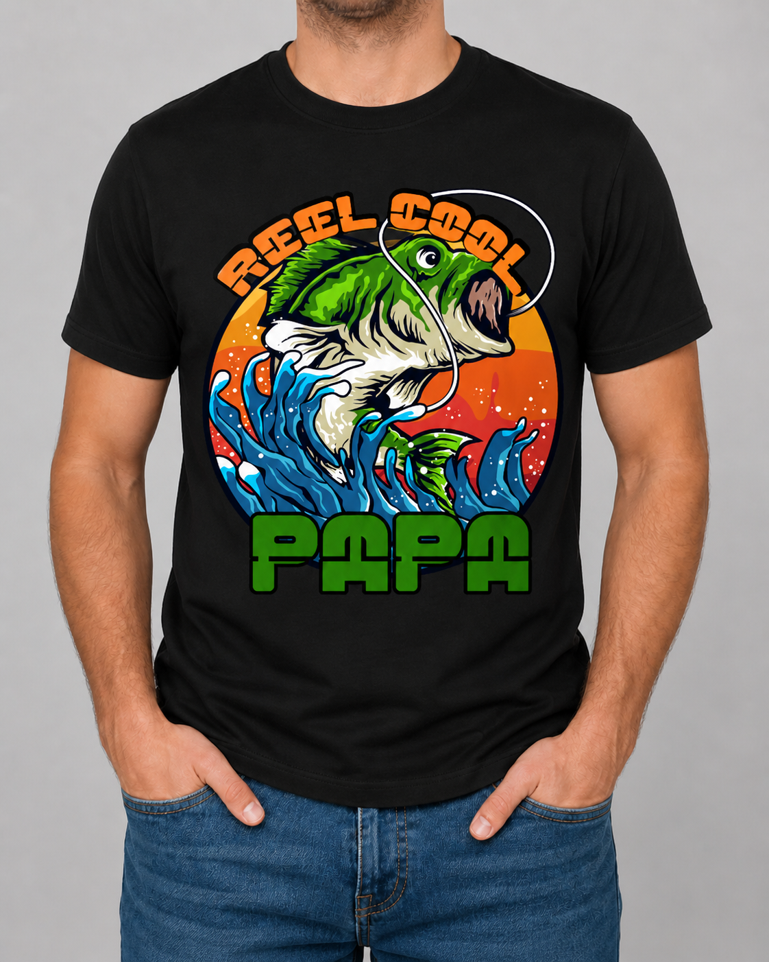 Grandpa Fishing - InkNfiber