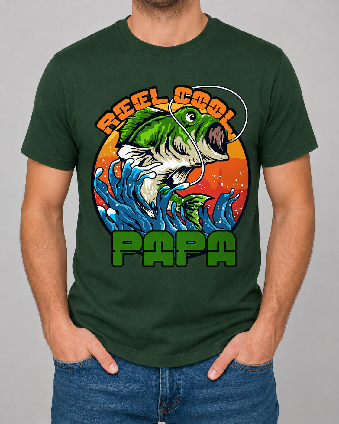 Grandpa Fishing - InkNfiber