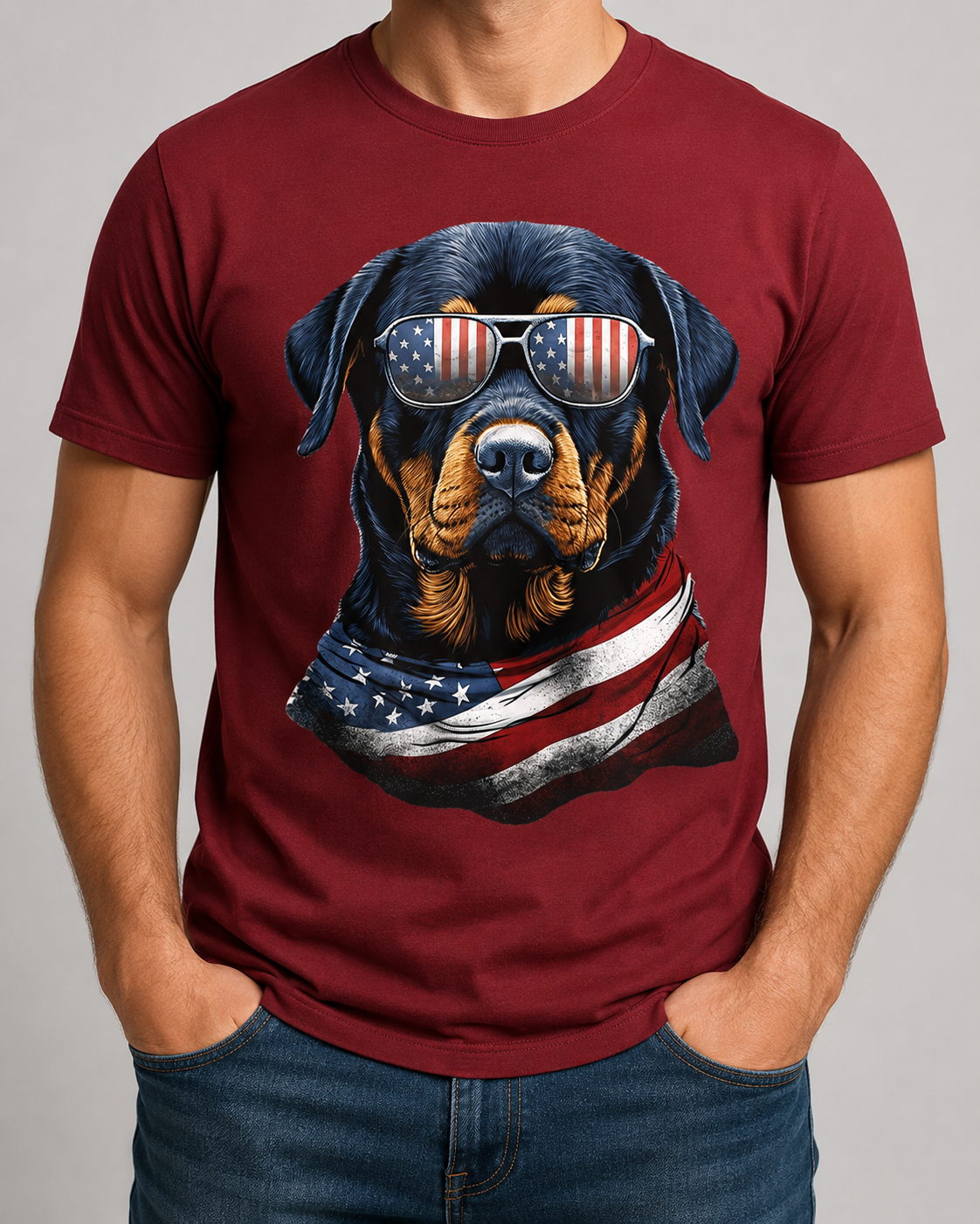 Patriotic Rottweiler