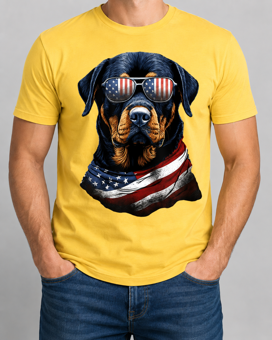 Patriotic Rottweiler